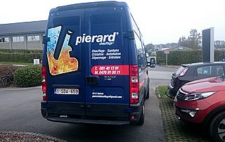 camionnette chauffagiste Pierard à Dinant