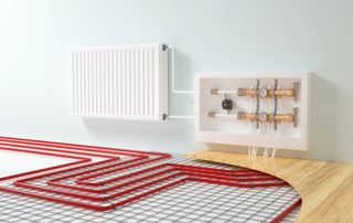 installation de chauffage par le sol