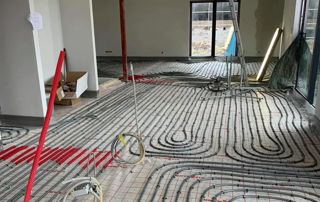 installation de plancher chauffant