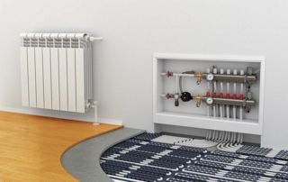 intérieur d'un radiateur électrique